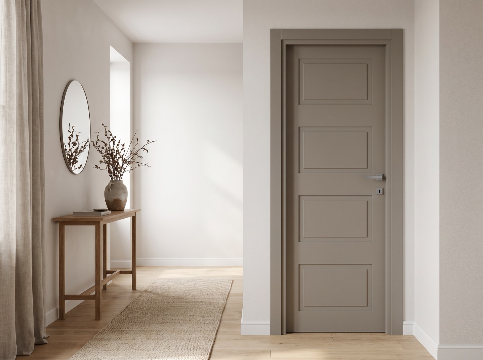 Porta laccata TOR LAC-09 grigio beige