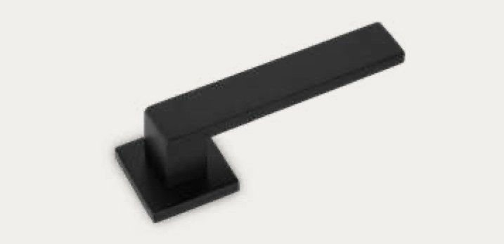 Maniglia Cubic nero opaco per porte interne TOR