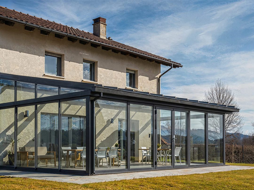 Una veranda in alluminio di Verande Verande