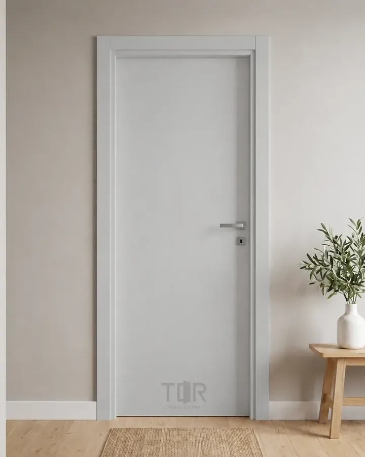 Porta interna laccata LAC-01 in Grigio luce