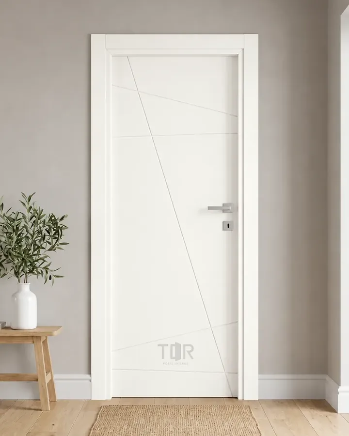 Porta interna laccata LAC-02 in Bianco puro