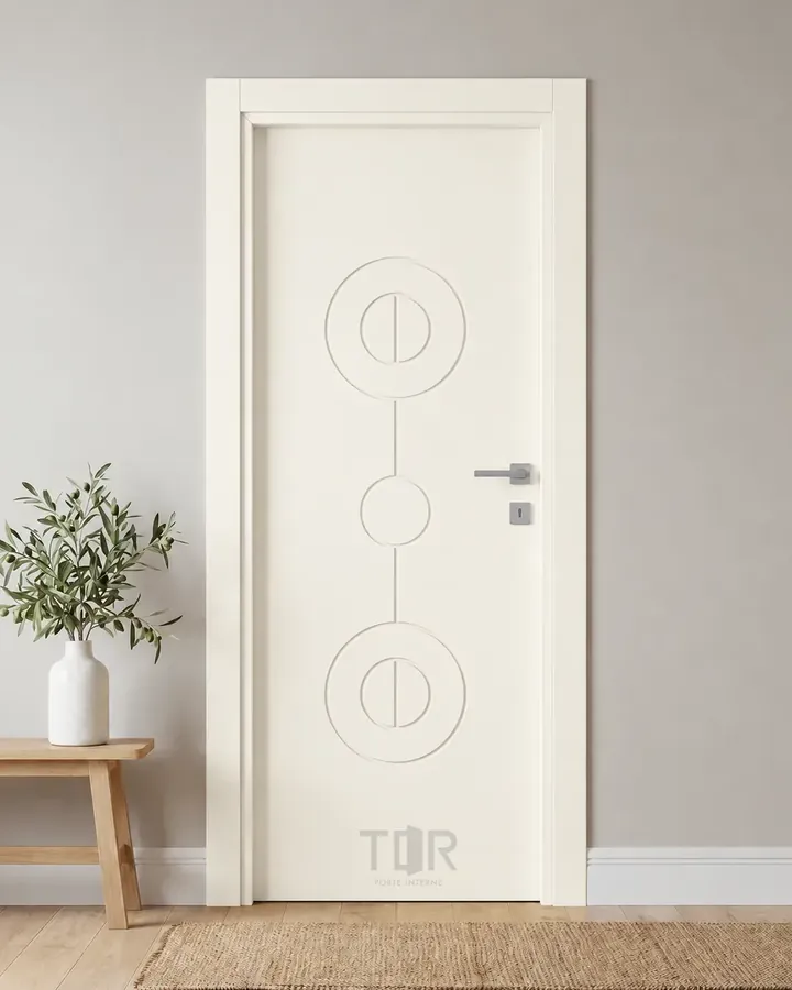 Porta interna laccata LAC-03 in Bianco puro