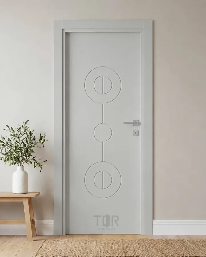 Porta interna laccata LAC-03 in Grigio luce