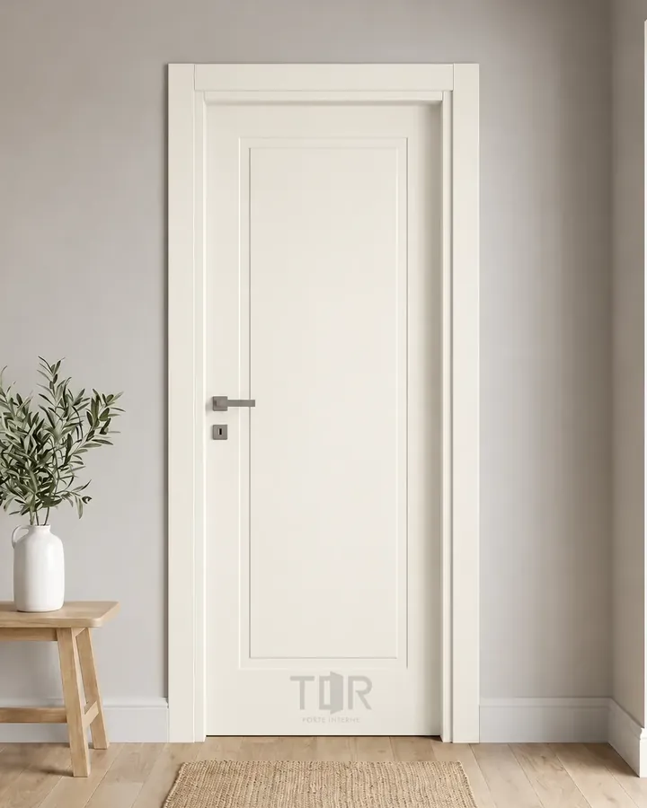 Porta interna laccata LAC-05 in Bianco puro