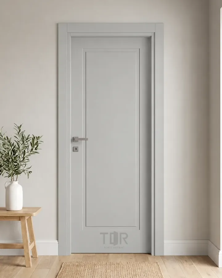 Porta interna laccata LAC-05 in Grigio luce