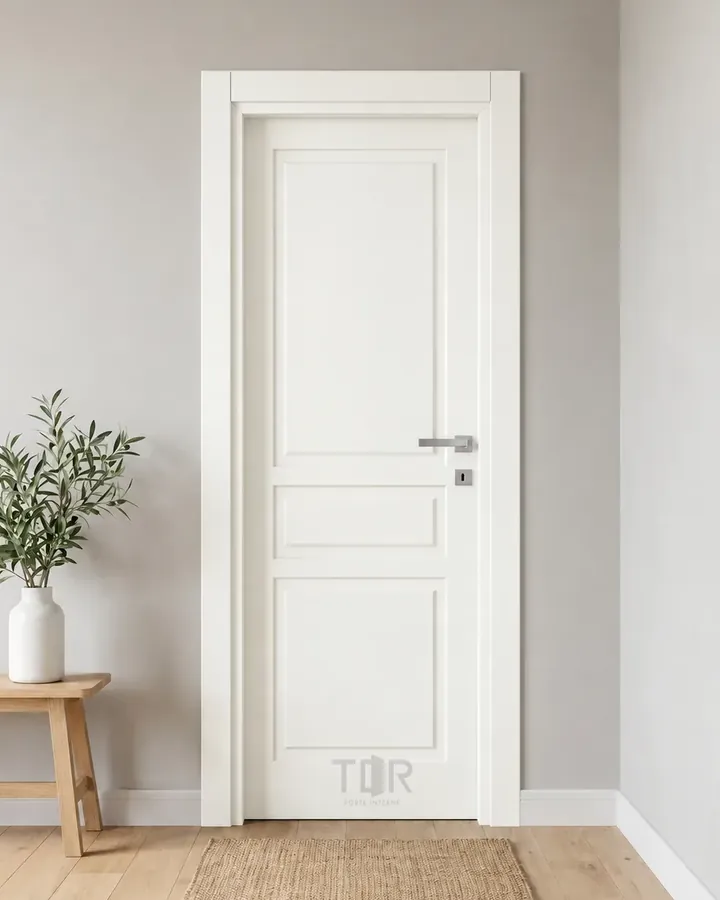 Porta interna laccata LAC-06 in Bianco puro