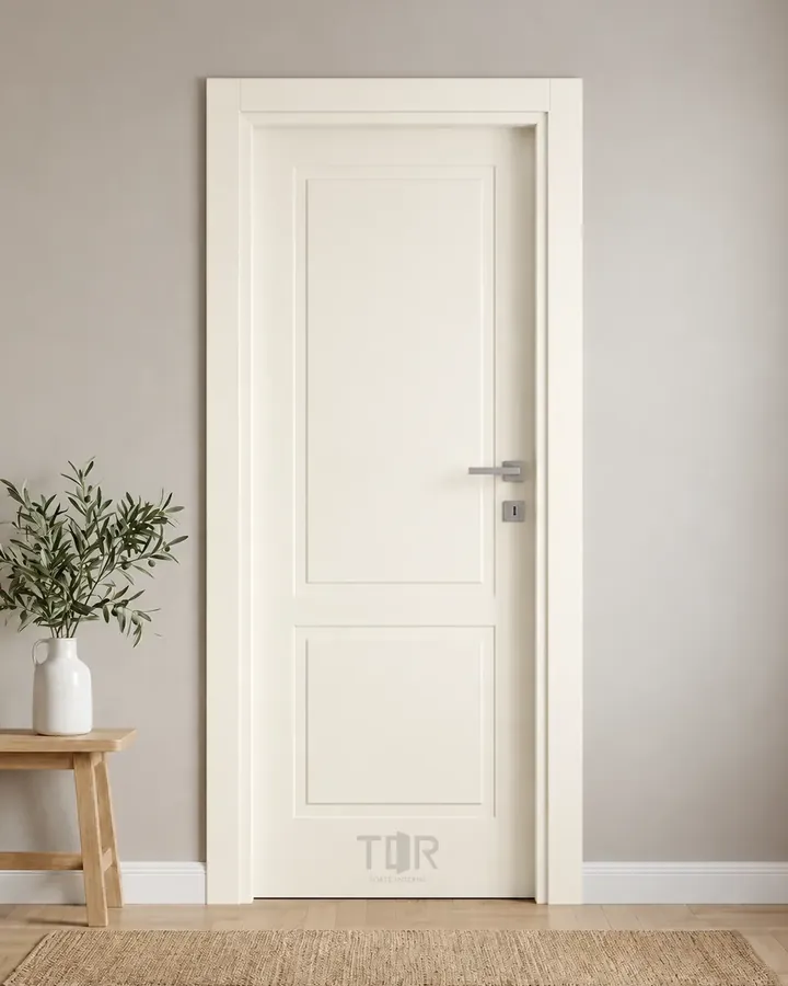 Porta interna laccata LAC-07 in Bianco puro