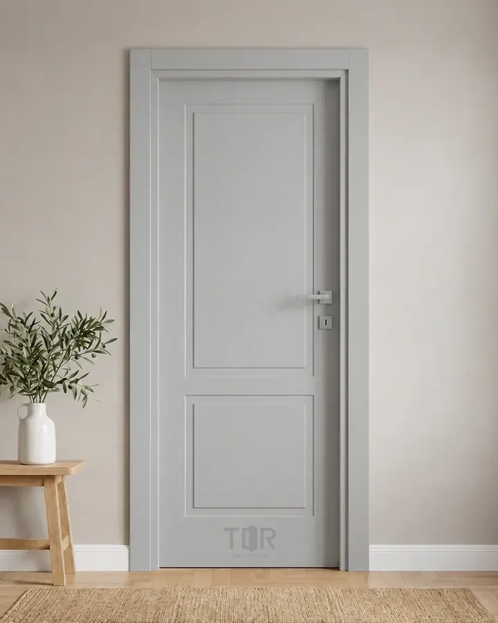 Porta interna laccata LAC-07 in Grigio luce
