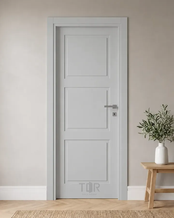 Porta interna laccata LAC-08 in Grigio luce