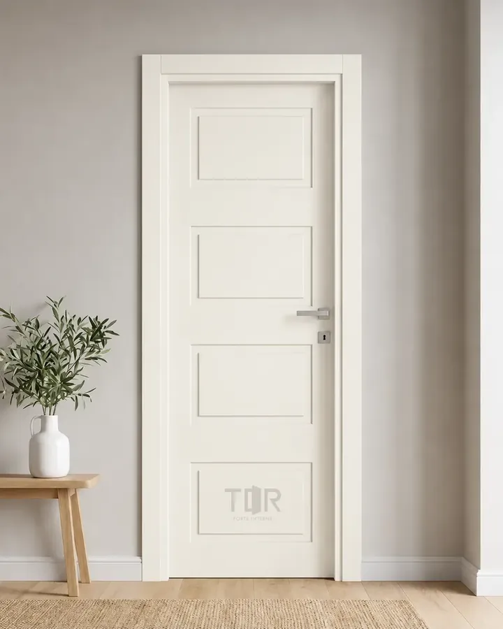 Porta interna laccata LAC-09 in Bianco puro