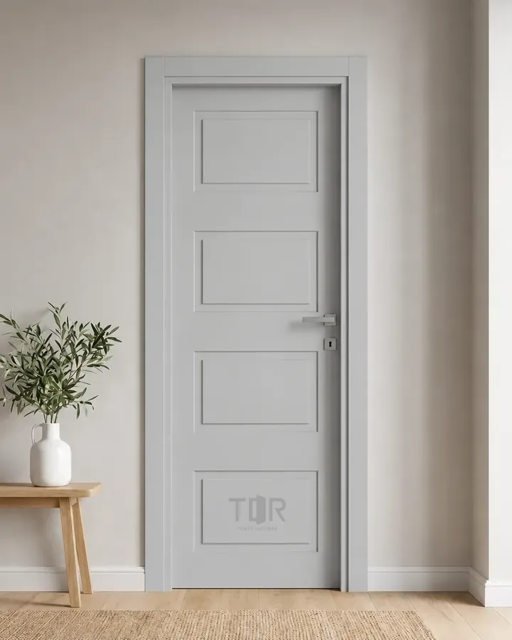 Porta interna laccata LAC-09 in Grigio luce