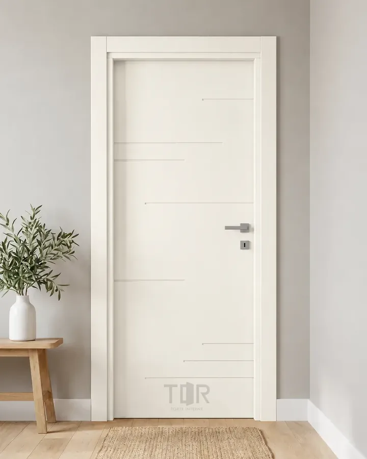 Porta interna laccata LAC-10 in Bianco puro