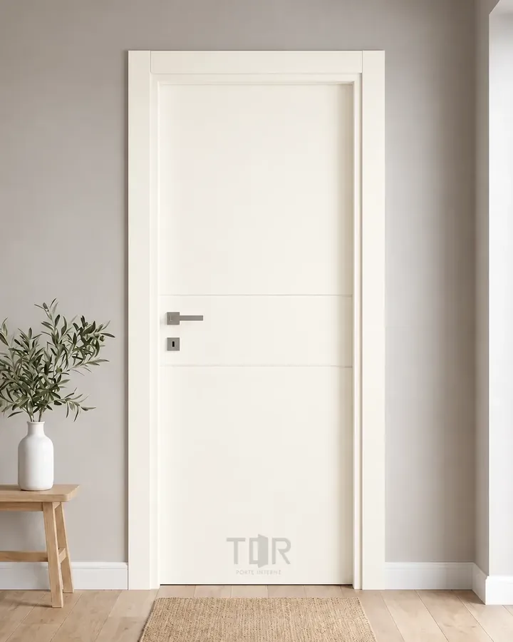 Porta interna laccata LAC-11 in Bianco puro