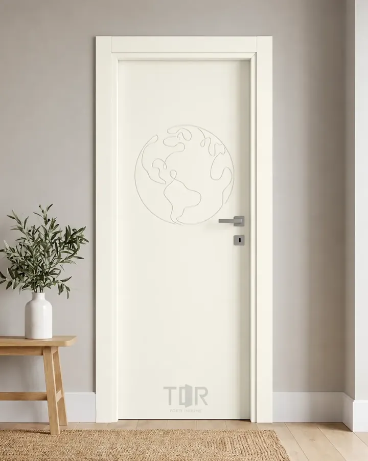 Porta interna laccata LAC-13 in Bianco puro