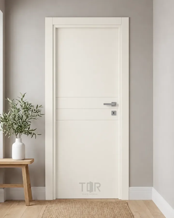 Porta interna laccata LAC-15 in Bianco puro