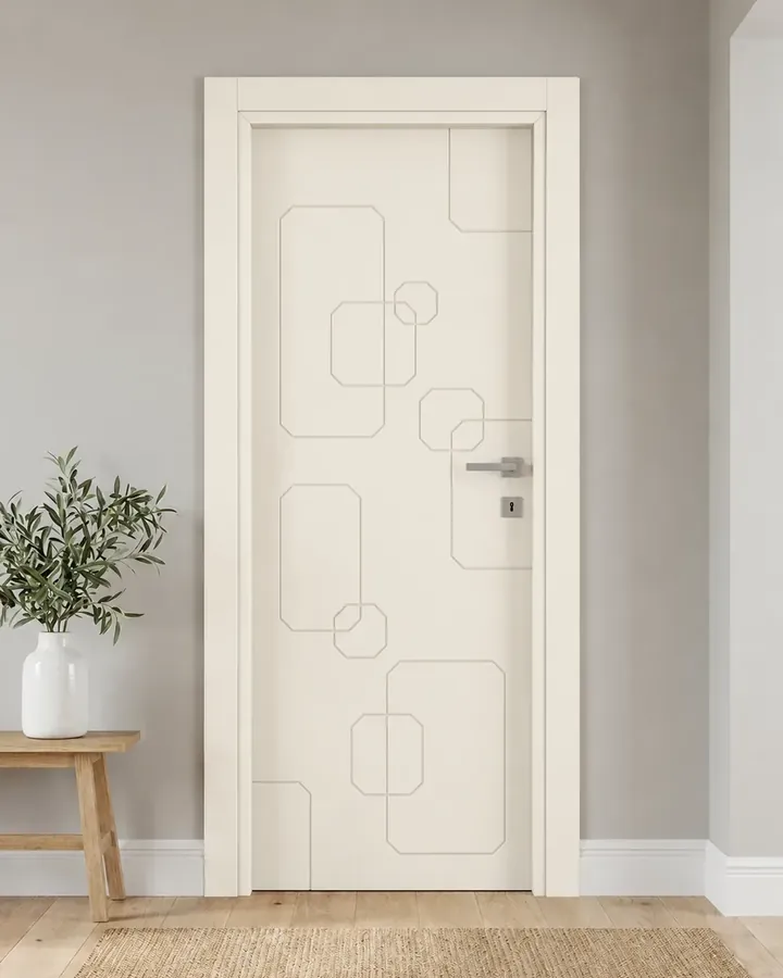 Porta interna laccata LAC-16 in Bianco puro