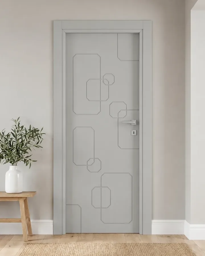 Porta interna laccata LAC-16 in Grigio luce
