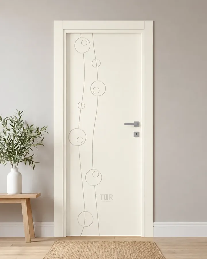 Porta interna laccata LAC-17 in Bianco puro