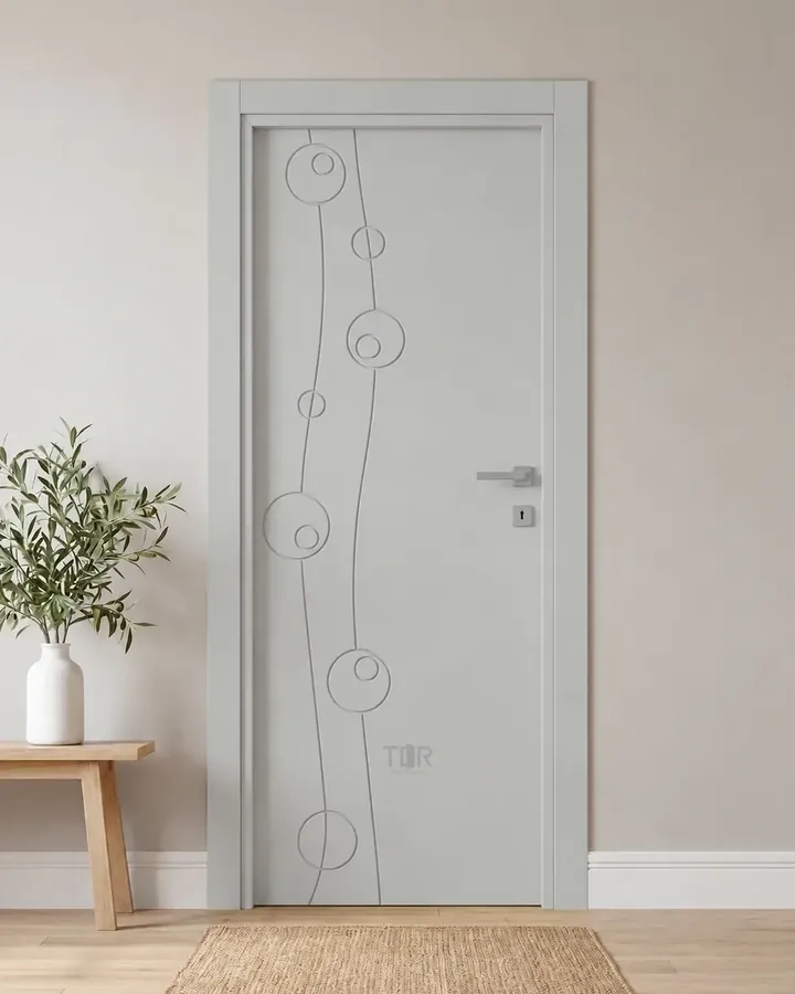 Porta interna laccata LAC-17 in Grigio luce