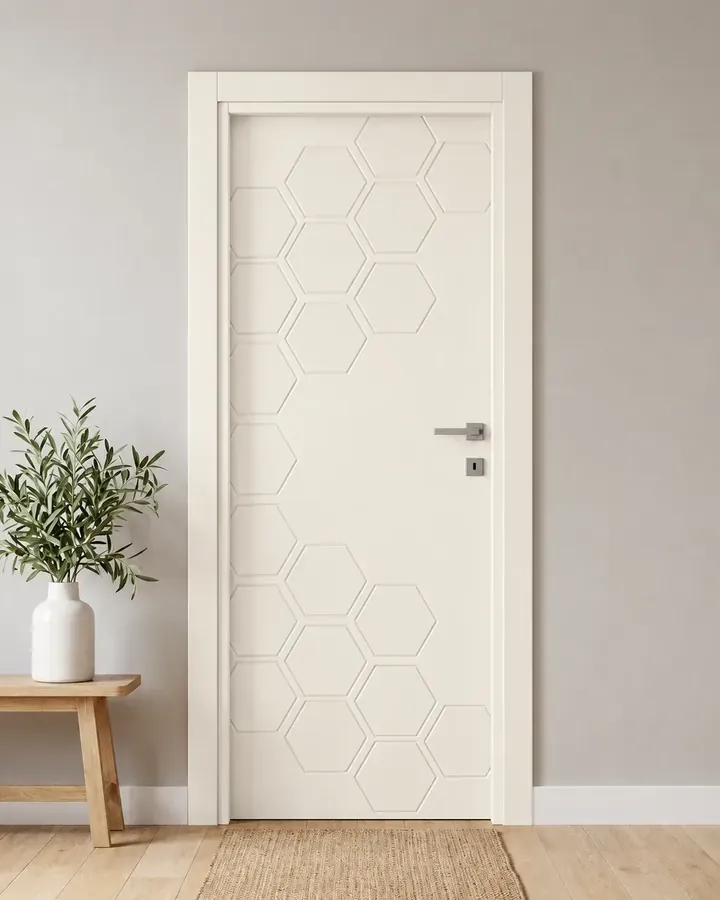 Porta interna laccata LAC-20 in Bianco puro