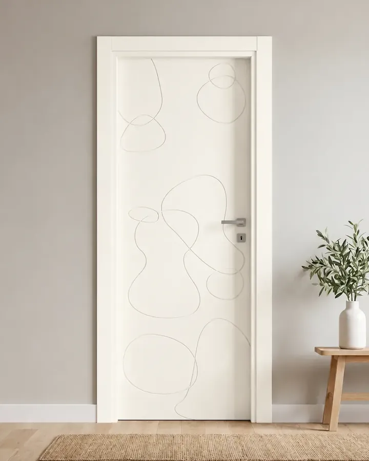 Porta interna laccata LAC-21 in Bianco puro