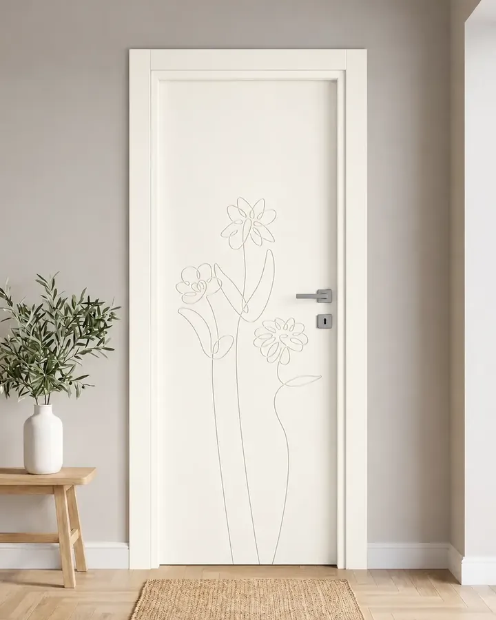 Porta interna laccata LAC-22 in Bianco puro
