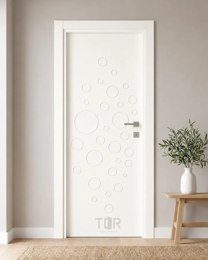 Porta interna laccata LAC-24 in Bianco puro