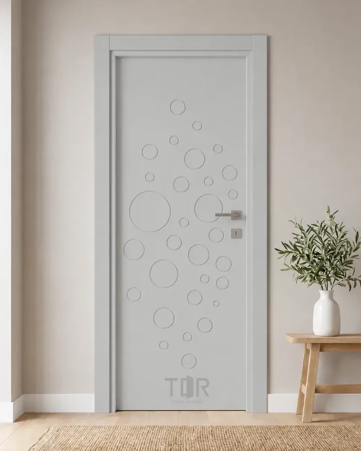 Porta interna laccata LAC-24 in Grigio luce