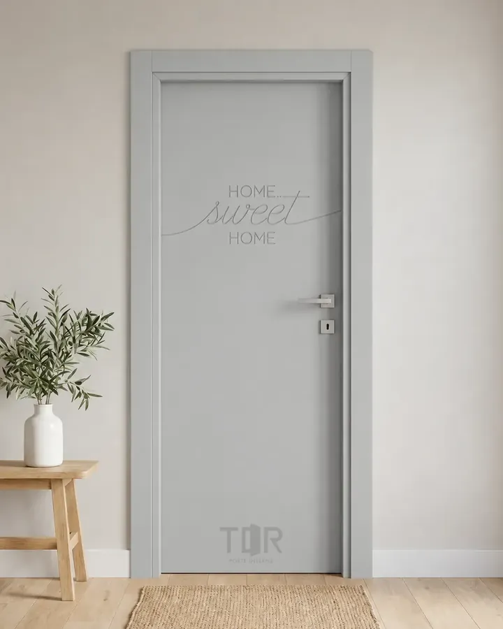 Porta interna laccata LAC-26 in Grigio luce