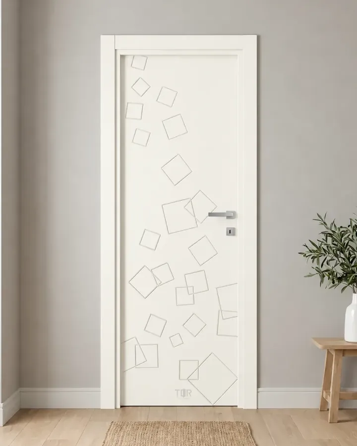 Porta interna laccata LAC-27 in Bianco puro