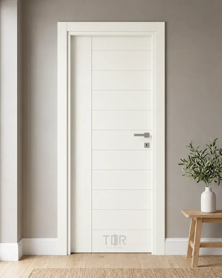 Porta interna laccata LAC-28 in Bianco puro