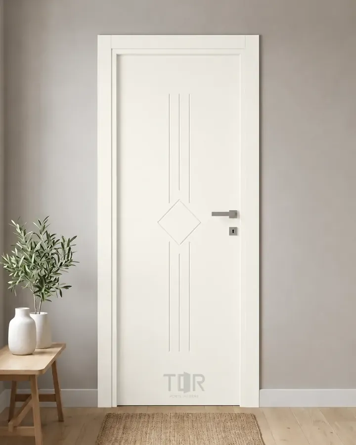 Porta interna laccata LAC-30 in Bianco puro