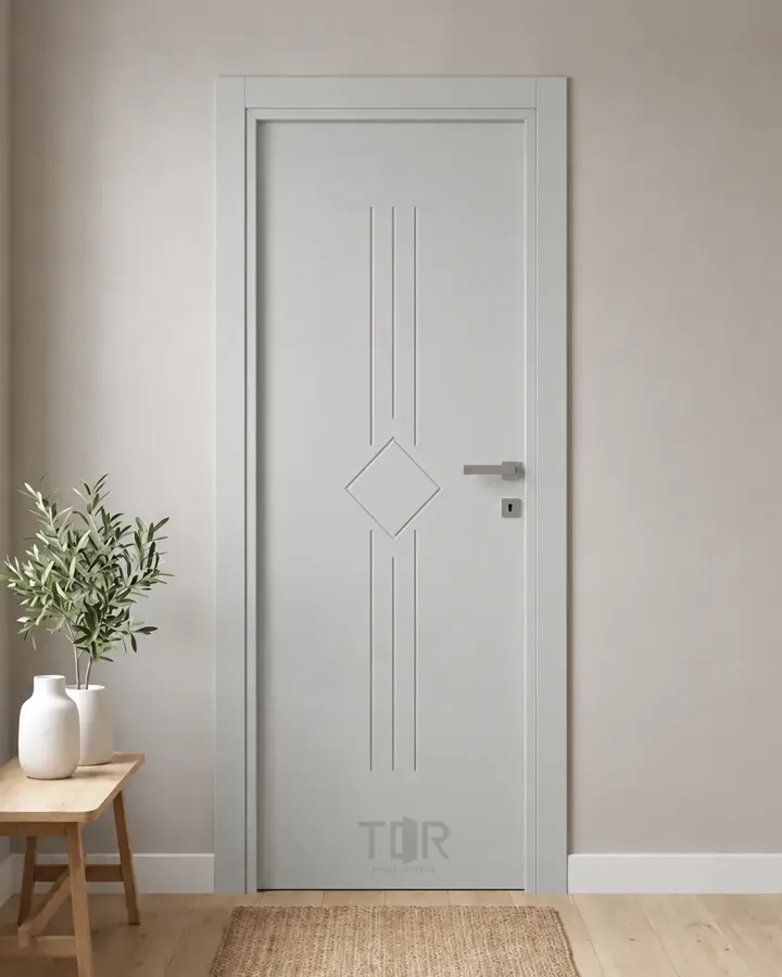 Porta interna laccata LAC-30 in Grigio luce