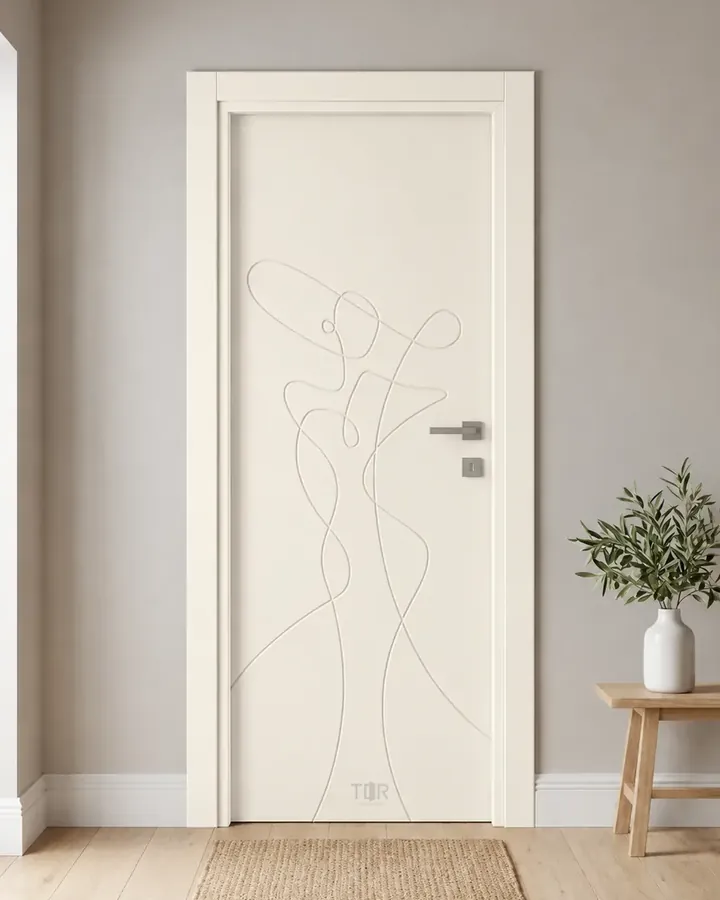 Porta interna laccata LAC-32 in Bianco puro