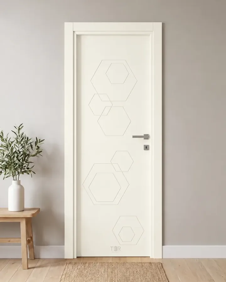 Porta interna laccata LAC-33 in Bianco puro