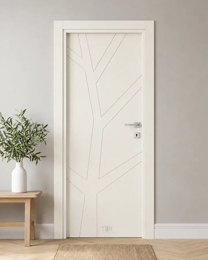 Porta interna laccata LAC-34 in Bianco puro