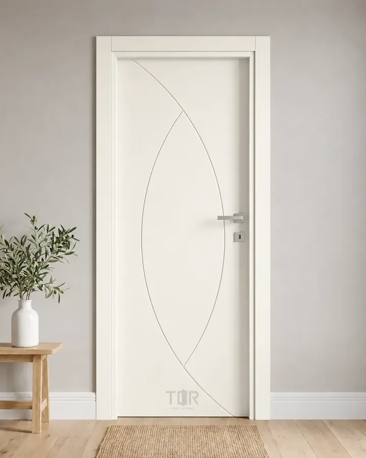 Porta interna laccata LAC-35 in Bianco puro