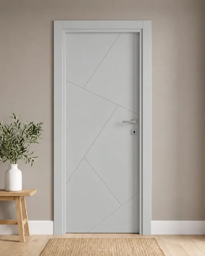 Porta interna laccata LAC-36 in Grigio luce