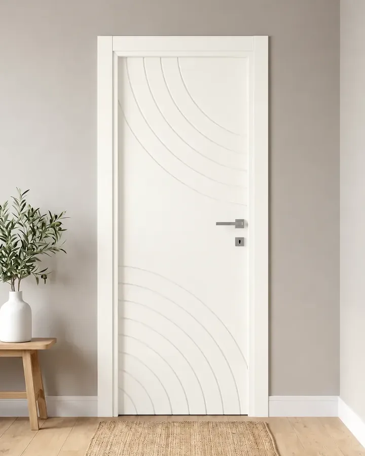 Porta interna laccata LAC-37 in Bianco puro