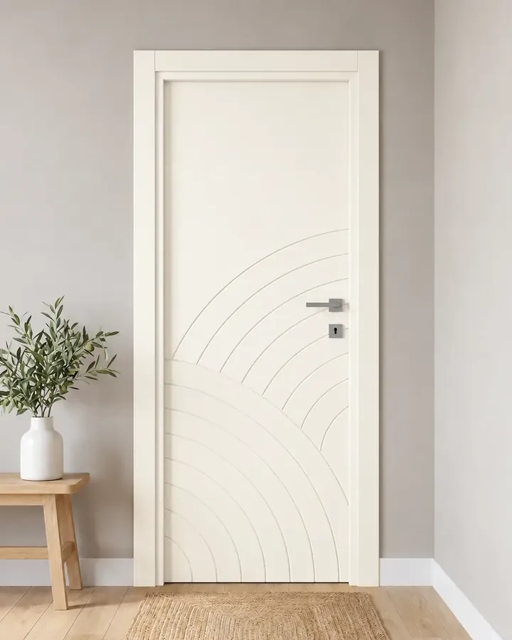 Porta interna laccata LAC-38 in Bianco puro