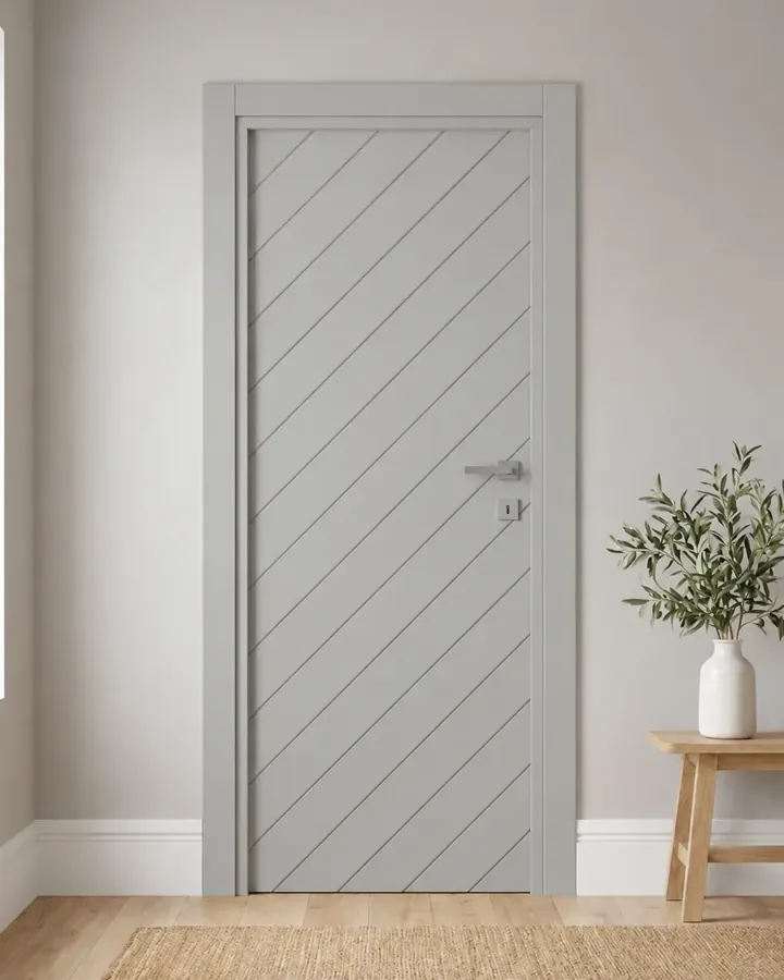 Porta interna laccata LAC-41 in Grigio luce