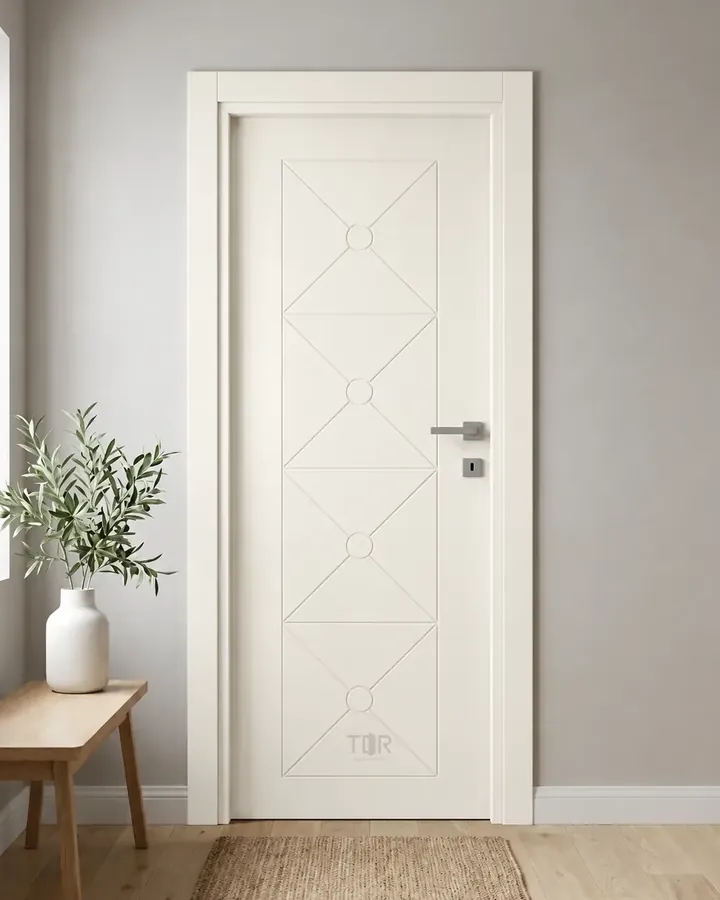 Porta interna laccata LAC-42 in Bianco puro