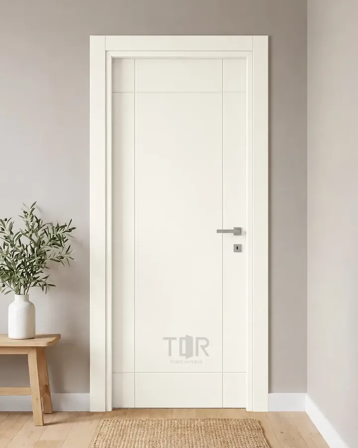 Porta interna laccata LAC-43 in Bianco puro