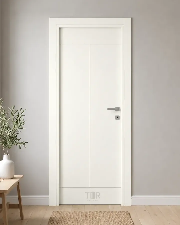 Porta interna laccata LAC-45 in Bianco puro