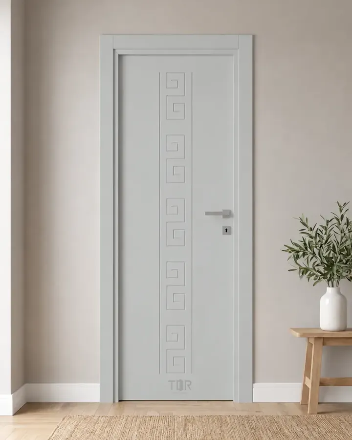 Porta interna laccata LAC-48 in Grigio luce