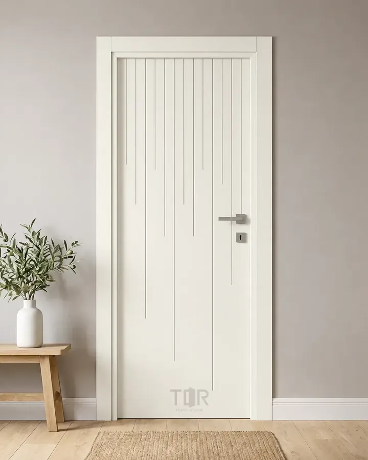 Porta interna laccata LAC-49 in Bianco puro