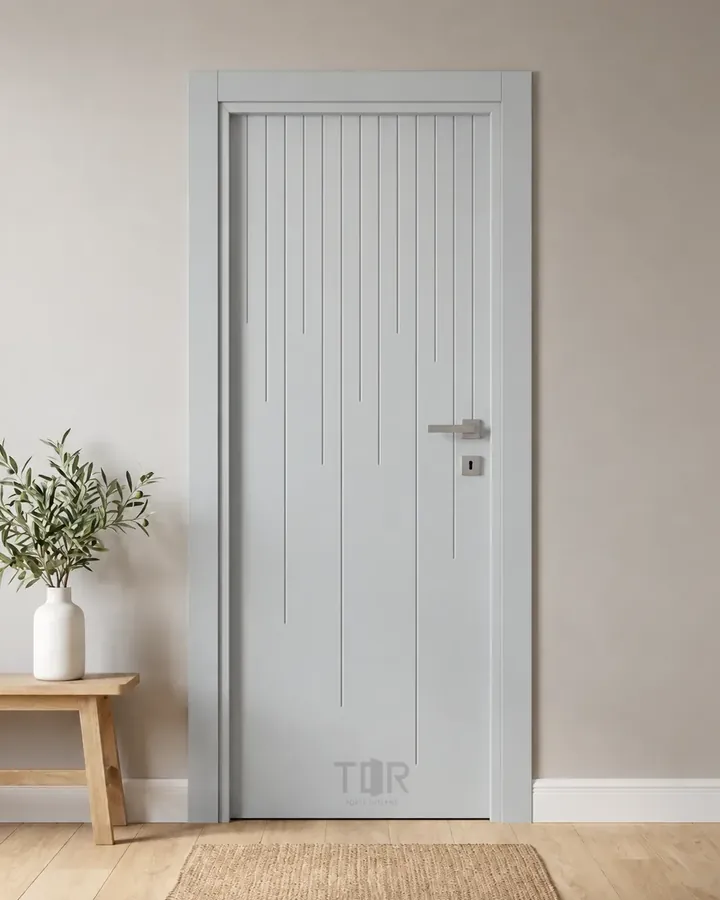 Porta interna laccata LAC-49 in Grigio luce