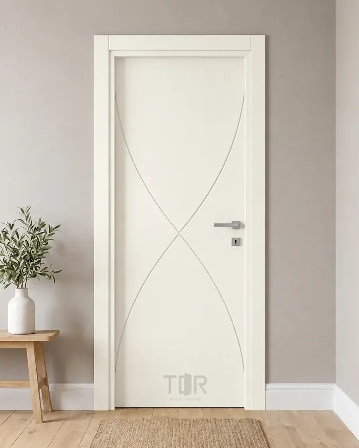 Porta interna laccata LAC-50 in Bianco puro