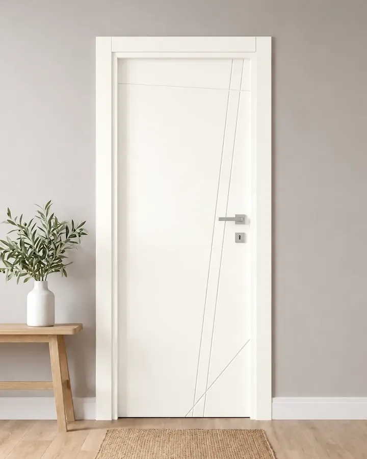 Porta interna laccata LAC-51 in Bianco puro