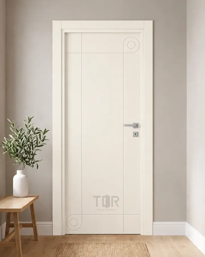 Porta interna laccata LAC-52 in Bianco puro